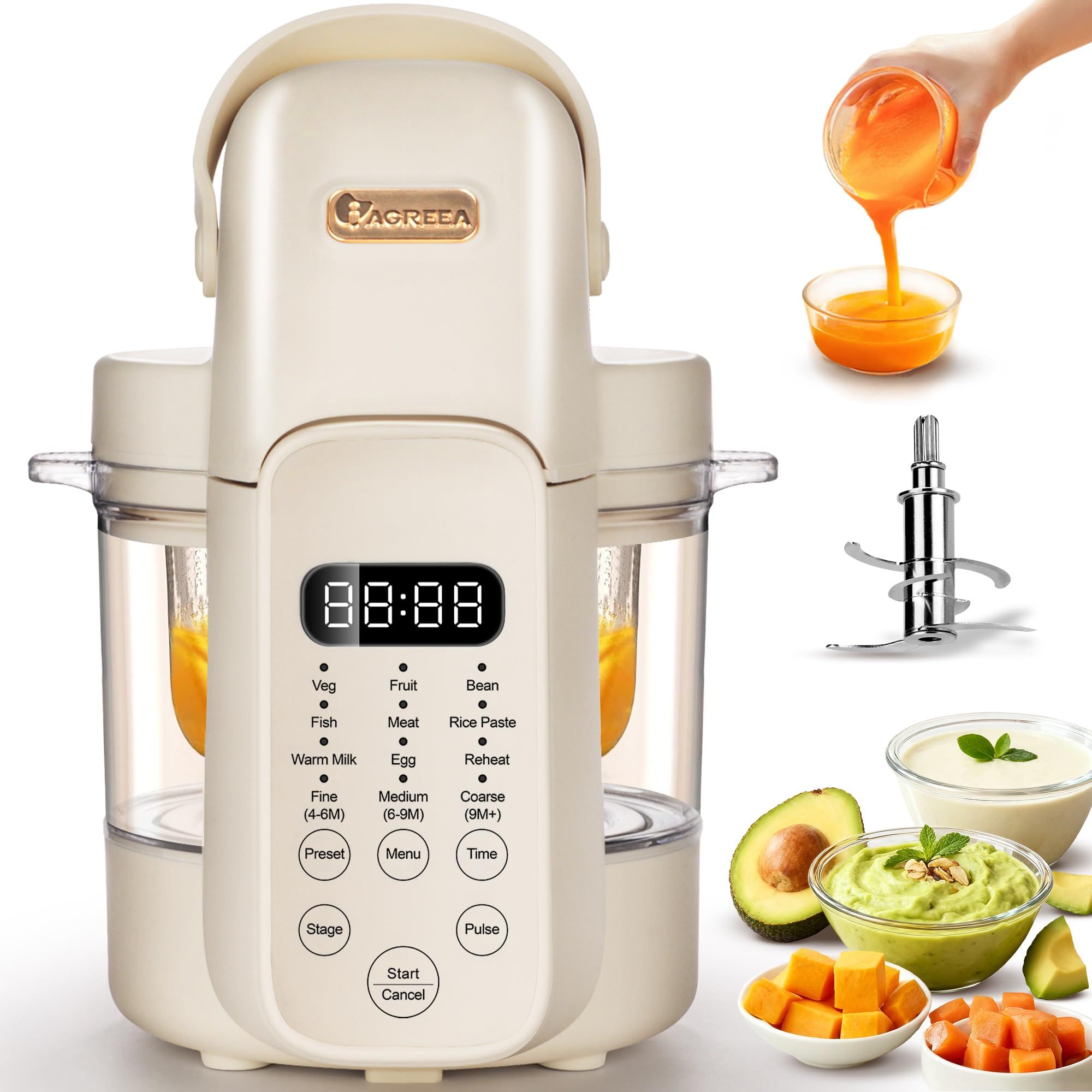 Baby Food Blender And Steamer - 9 in 1 Baby Food Maker,Auto