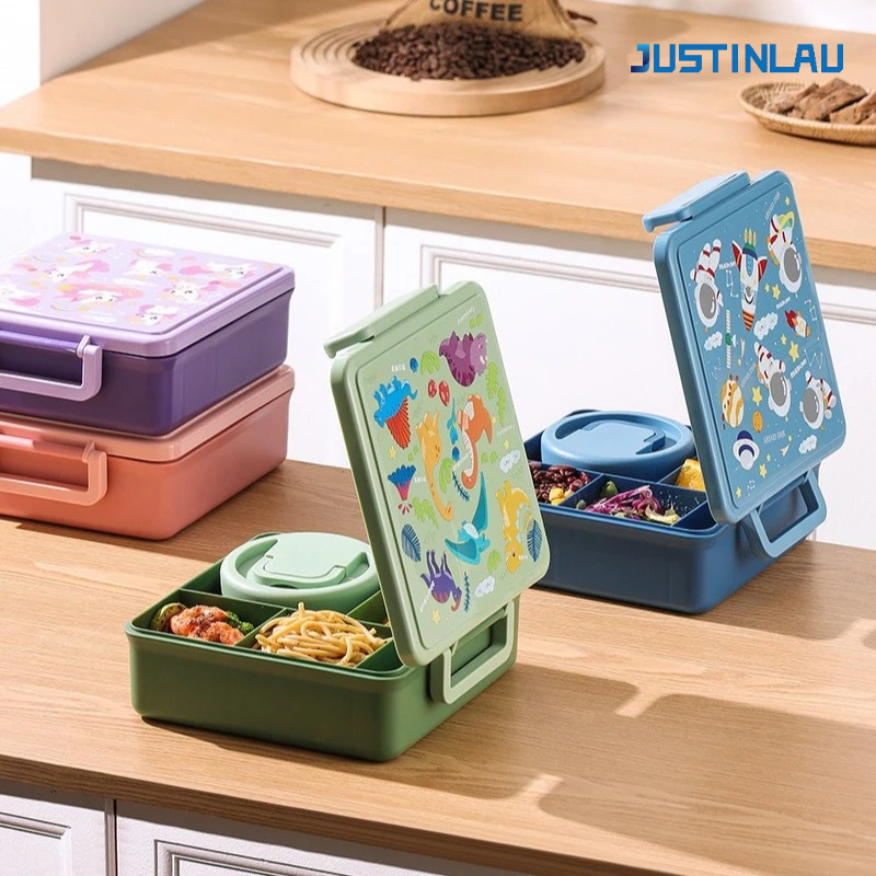 Baby Food Fruits - Lunch Box Cartoon Fruit Salad Bento