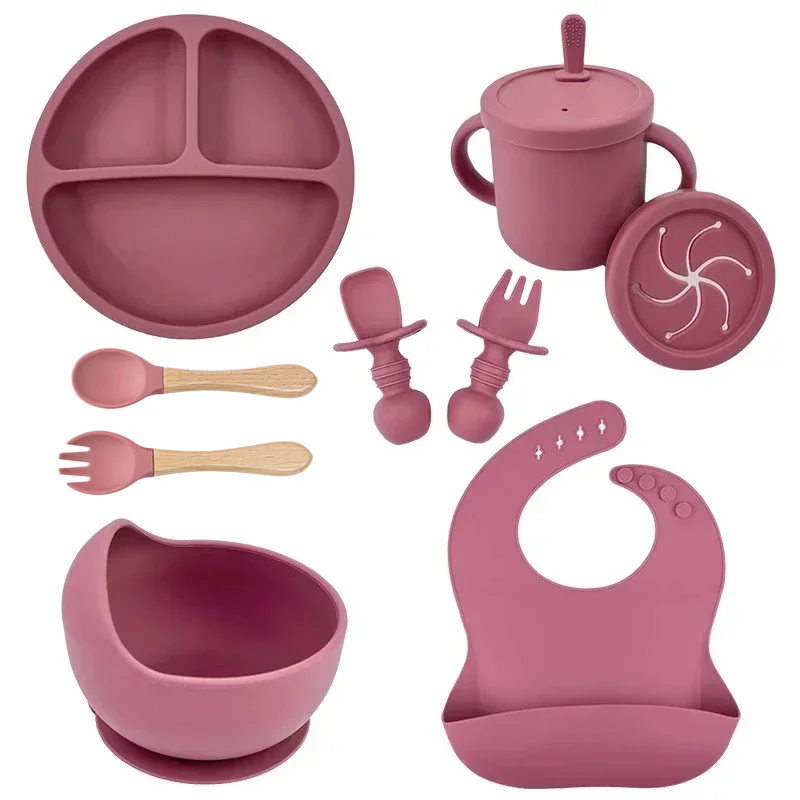 Baby Food Grater - Food Grade Silicone Child Dish Set