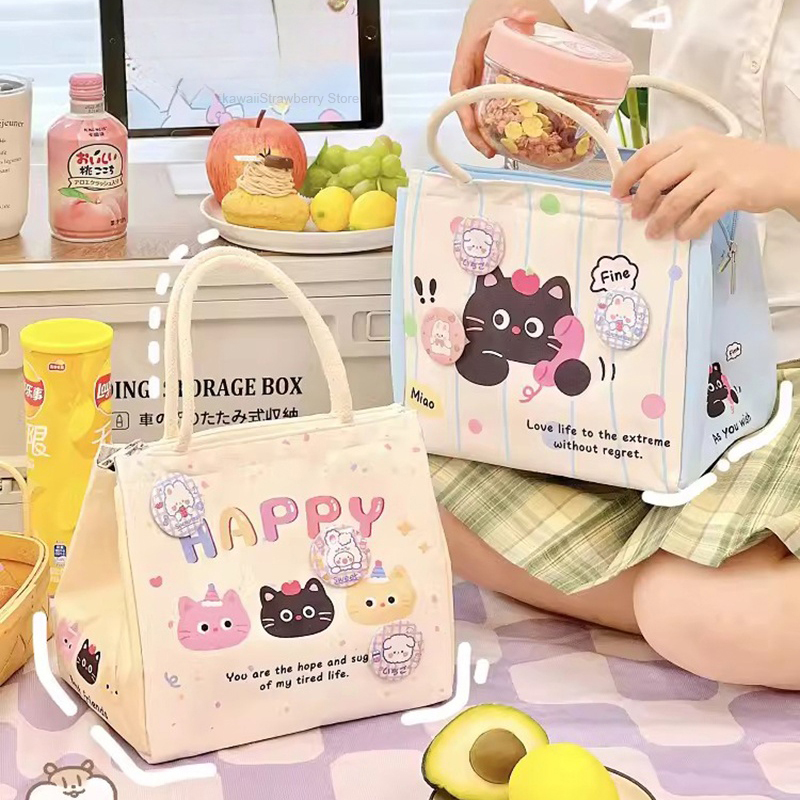 Baby Food Zip Lock Bag - Kawaii Thermal Lunch Bags For Women