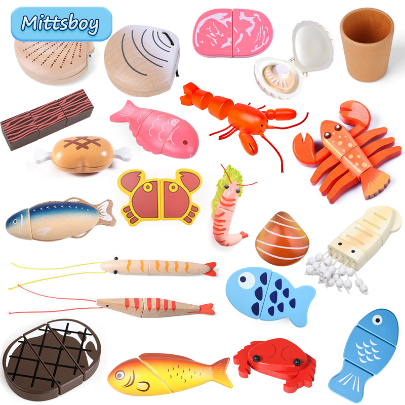 Baby Food Shrimp - New Montessori Simulation Animal Magnetic Play
