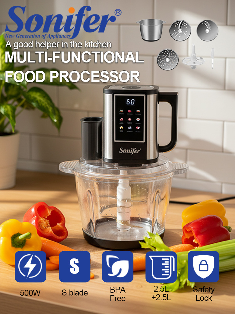 Baby Food Blender And Steamer - 10 in 1 Food Processor Sonifer