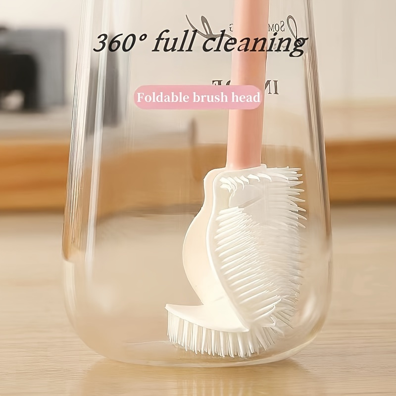 Baby Food Stuff - Long Handle Foldable Rotatable Bottle Brush