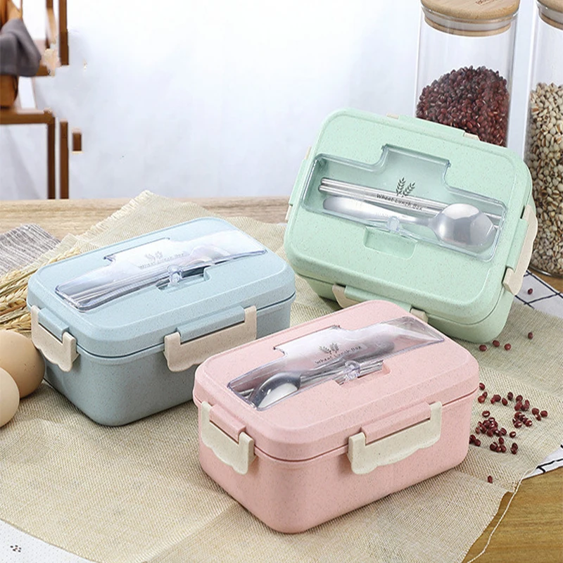 Microwave Lunch Box Wheat Stra - Baby Food Zip Lock Bag recension och pris