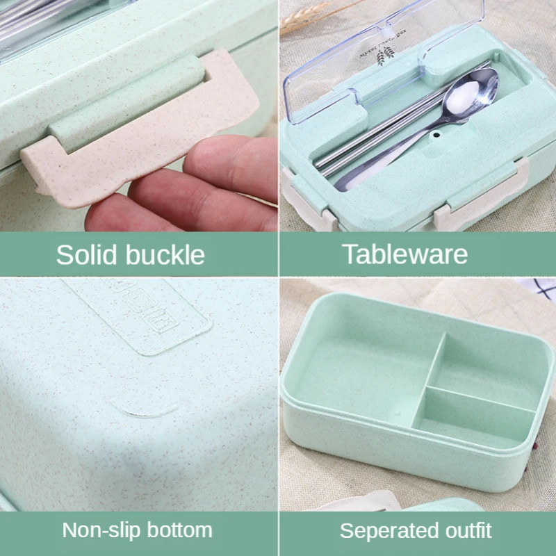 Microwave Lunch Box Wheat Stra - Baby Food Zip Lock Bag recension och pris
