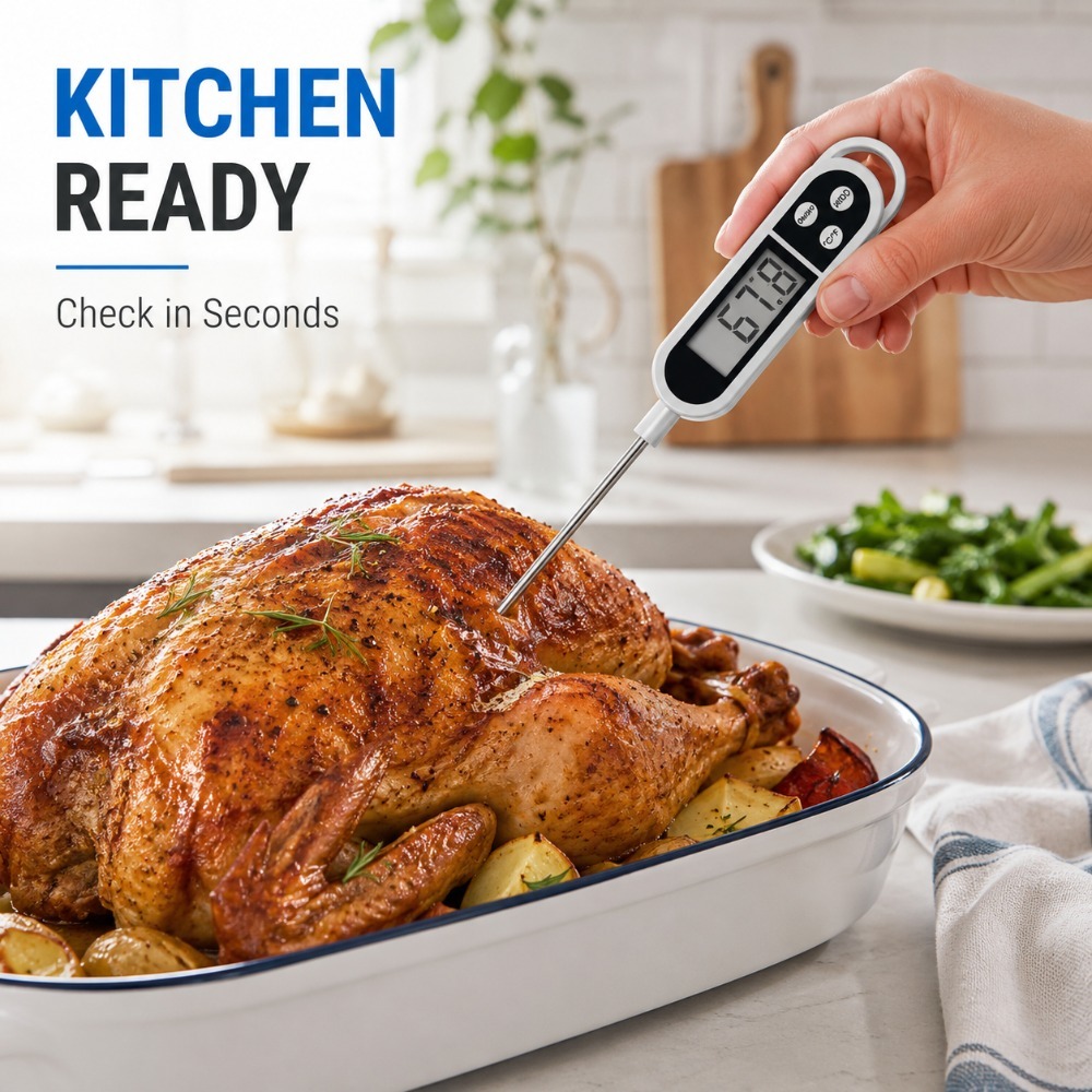 Digital Probe Thermometer Wide - Baby Food With Meat recension och pris