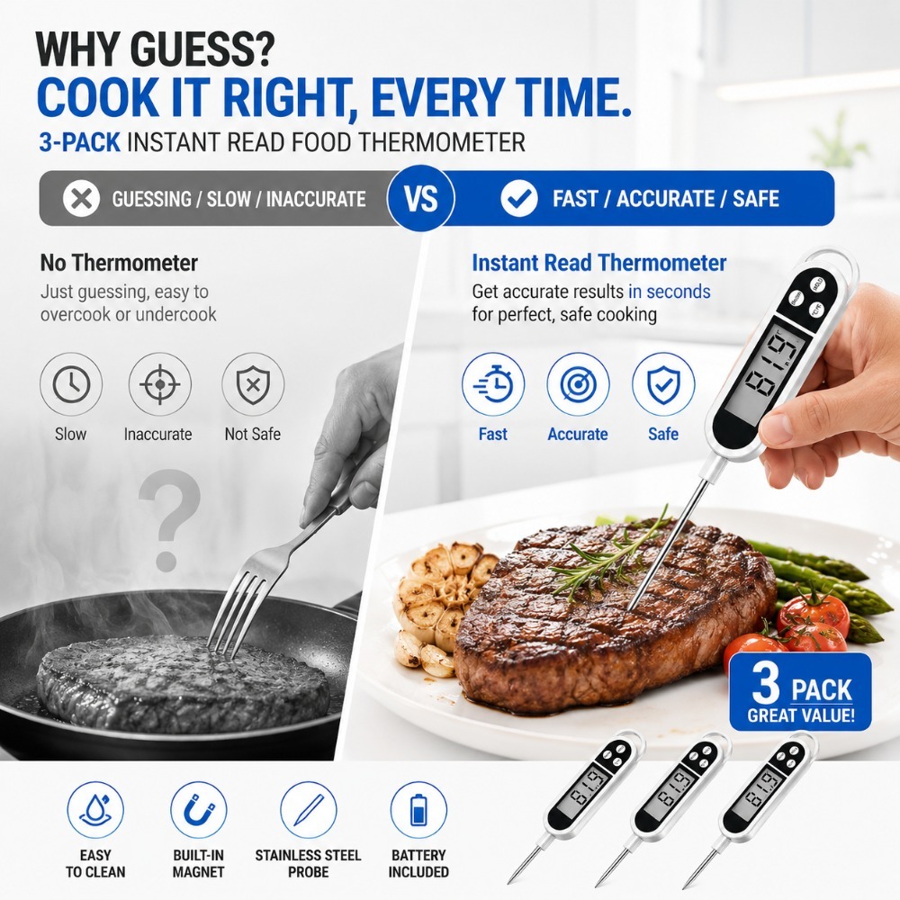Digital Probe Thermometer Wide - Baby Food With Meat recension och pris