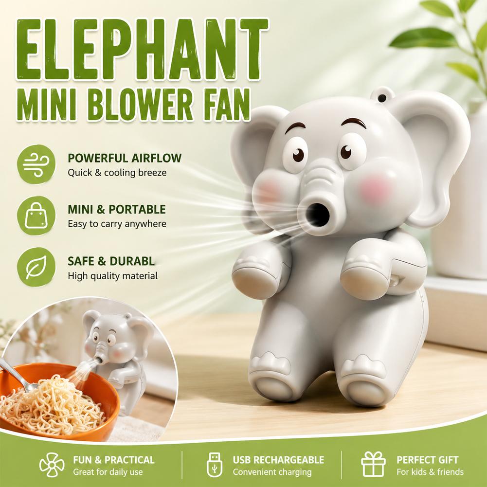 Mini Elephant Food Cooler Fan, - Baby Food Bowl recension och pris