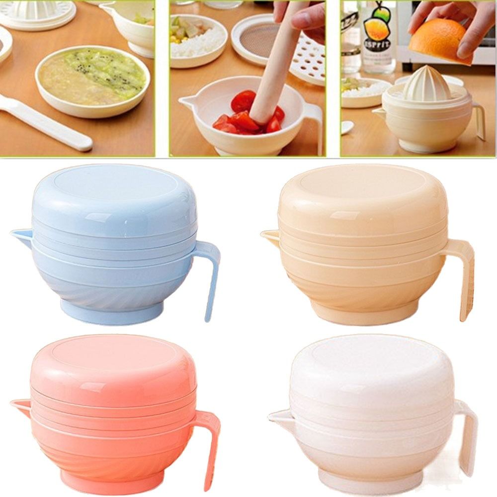7Pcs Portable Food Grinding Bo - Baby Food Bowl recension och pris