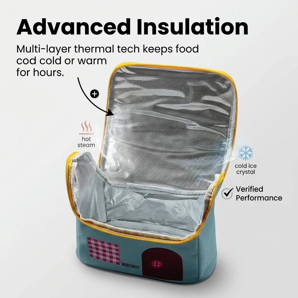 Thermal Lunch Bag Insulated Be - Baby Food Zip Lock Bag recension och pris