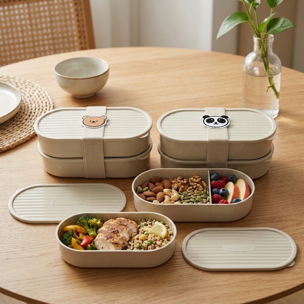 2Pcs/Set Cartoon Kids Bento Bo - Baby Food Fruits recension och pris