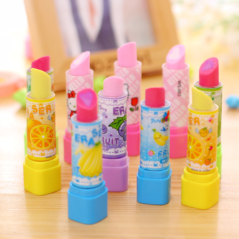 10Pcs Cartoon Fruit Lipstick S - Baby Food Fruits recension och pris