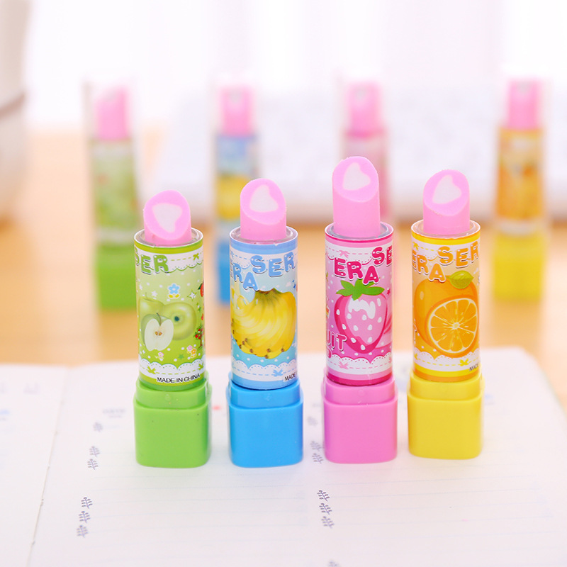 10Pcs Cartoon Fruit Lipstick S - Baby Food Fruits recension och pris
