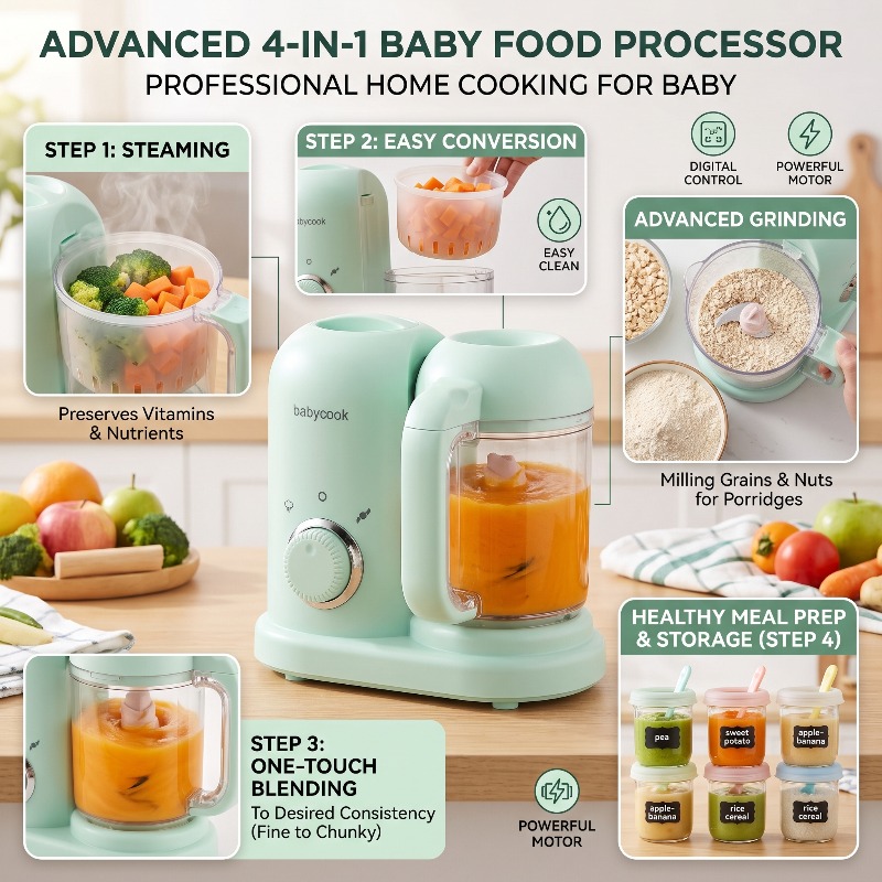 Multi-Function High-precision  - Baby Food Steamer recension och pris
