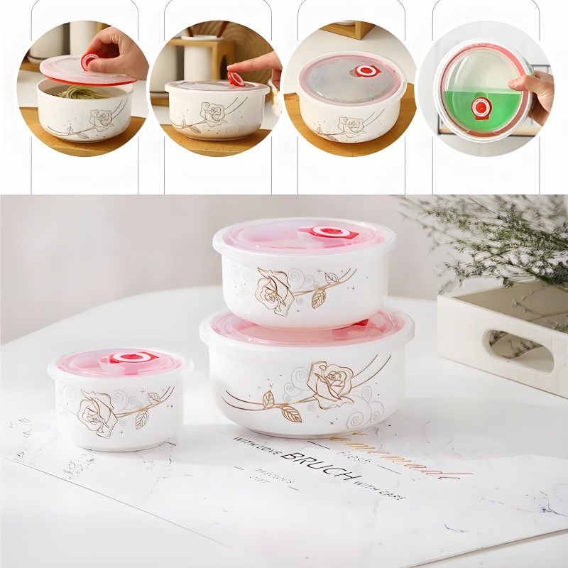 Three-piece set, fine bone chi - Baby Food Bowl recension och pris