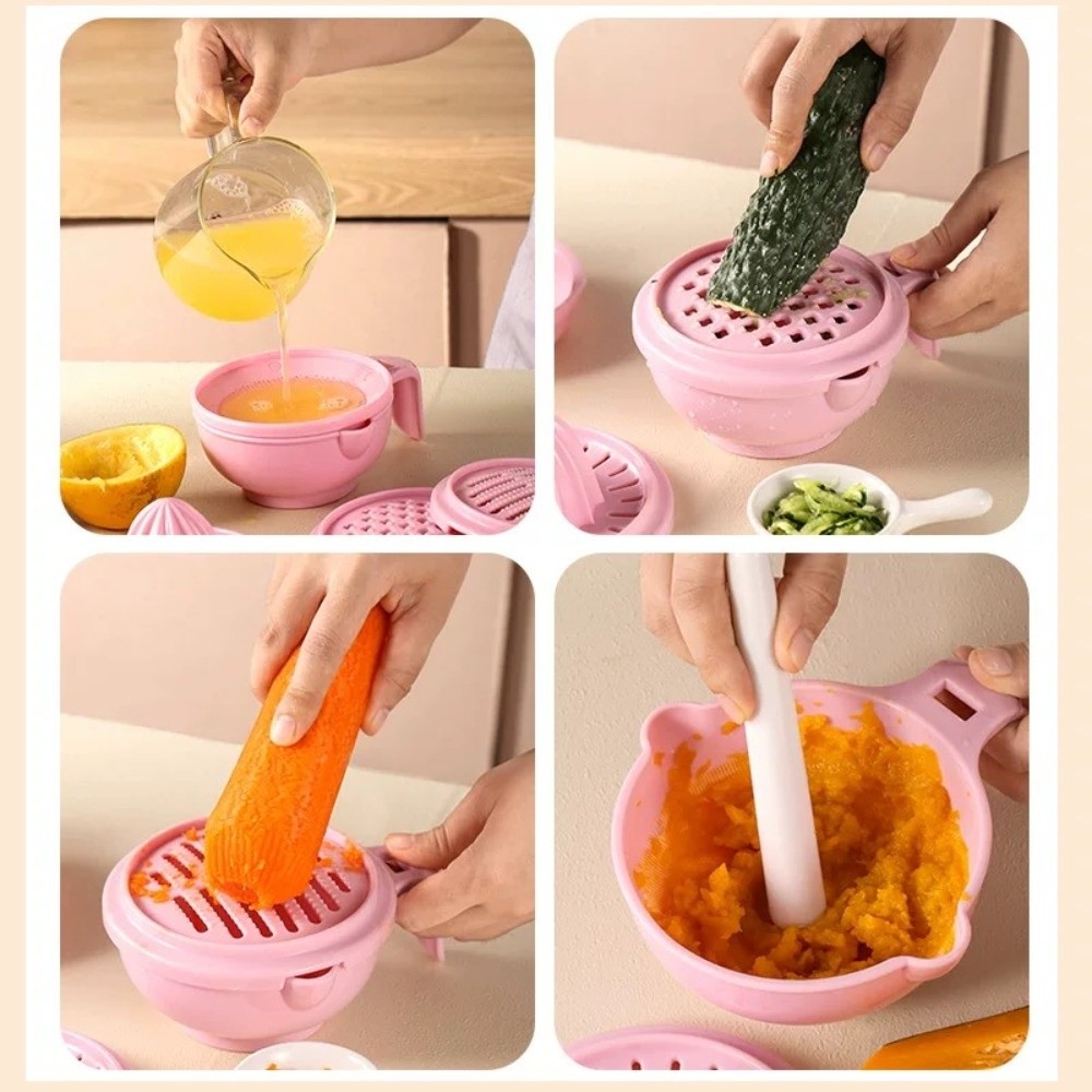 Solid color Baby Food Grinding - Baby Food Bowl recension och pris