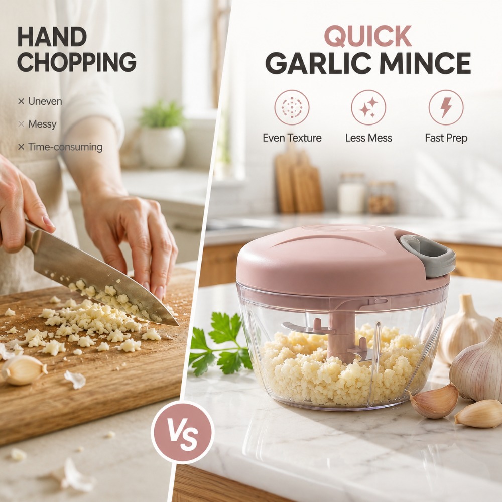 Manual Pull String Garlic Minc - Baby Food With Meat recension och pris