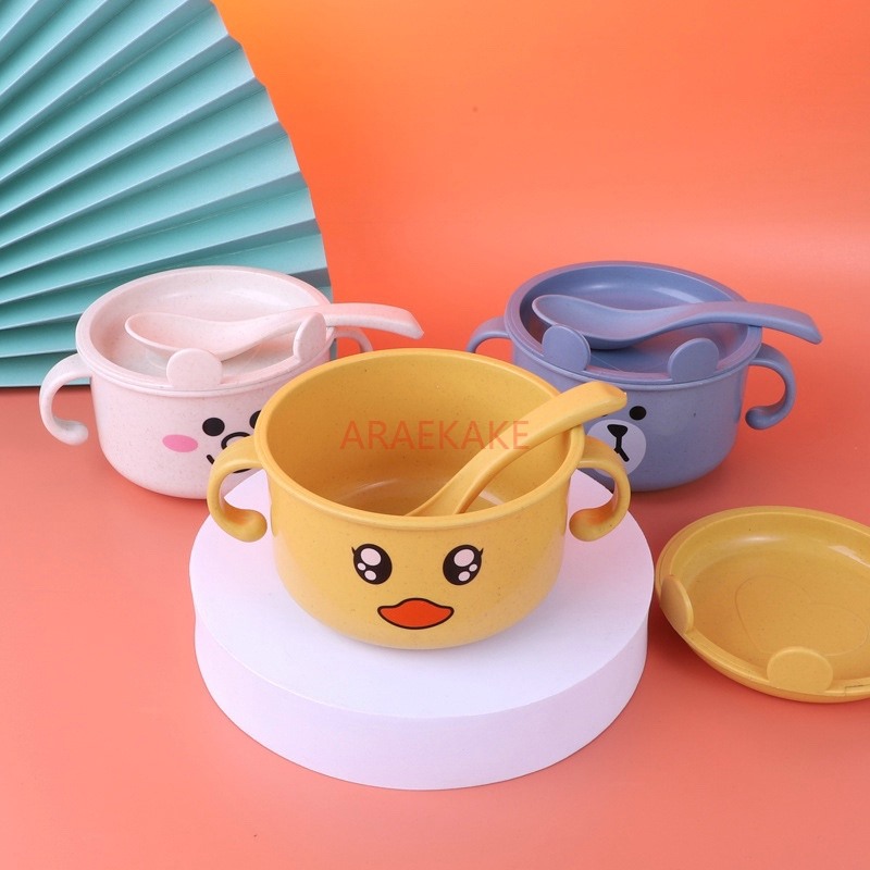 Children's Gift Wheat Straw Ca - Baby Food Bowl recension och pris