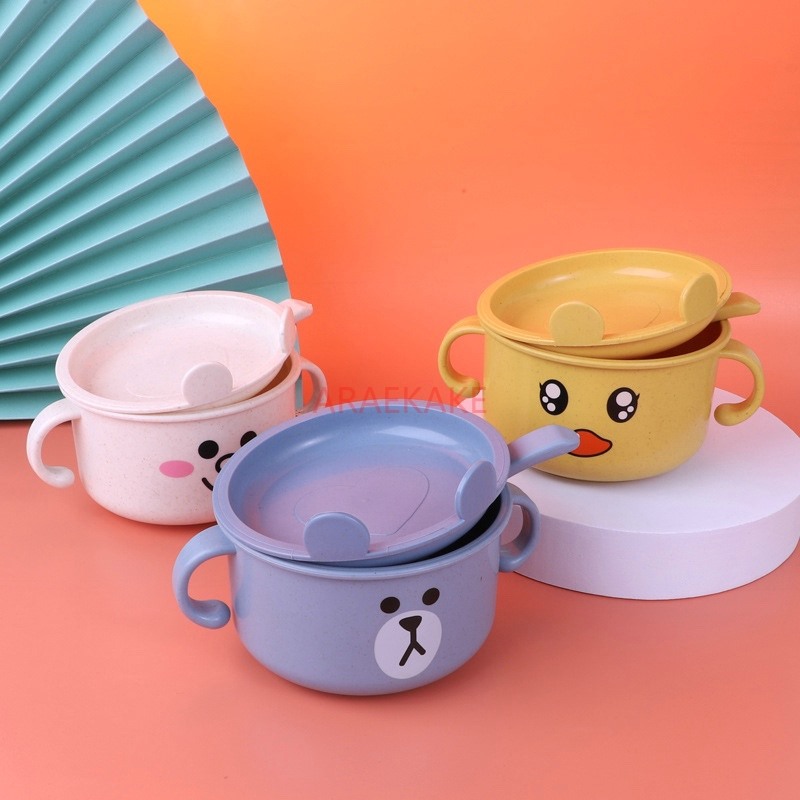Children's Gift Wheat Straw Ca - Baby Food Bowl recension och pris
