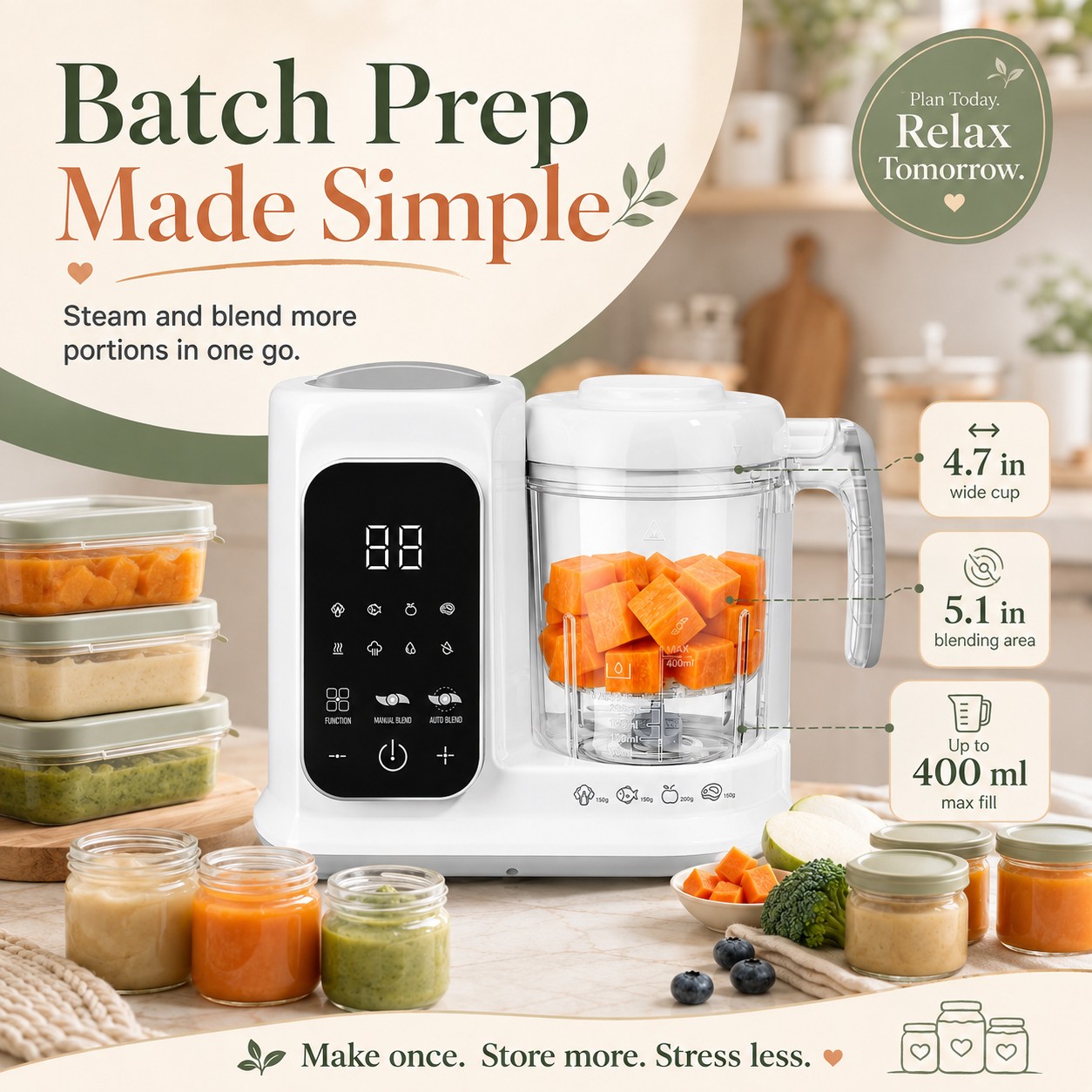 Household Infant Food Making U - Baby Food Blender And Steamer recension och pris