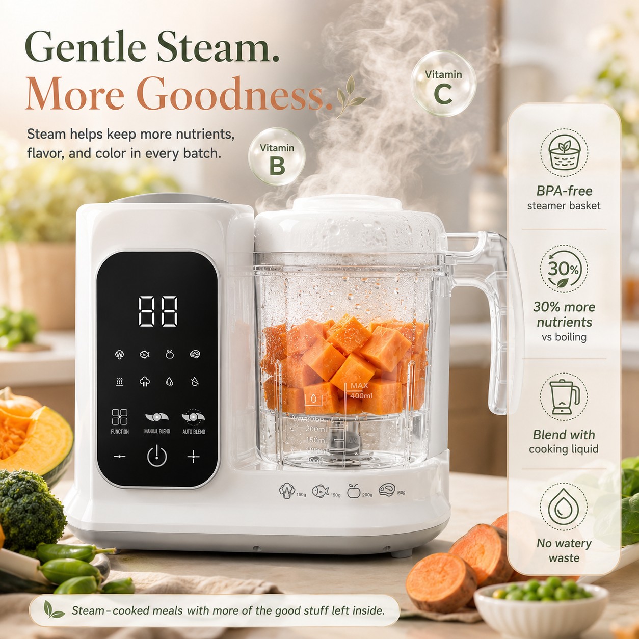 Household Infant Food Making U - Baby Food Blender And Steamer recension och pris